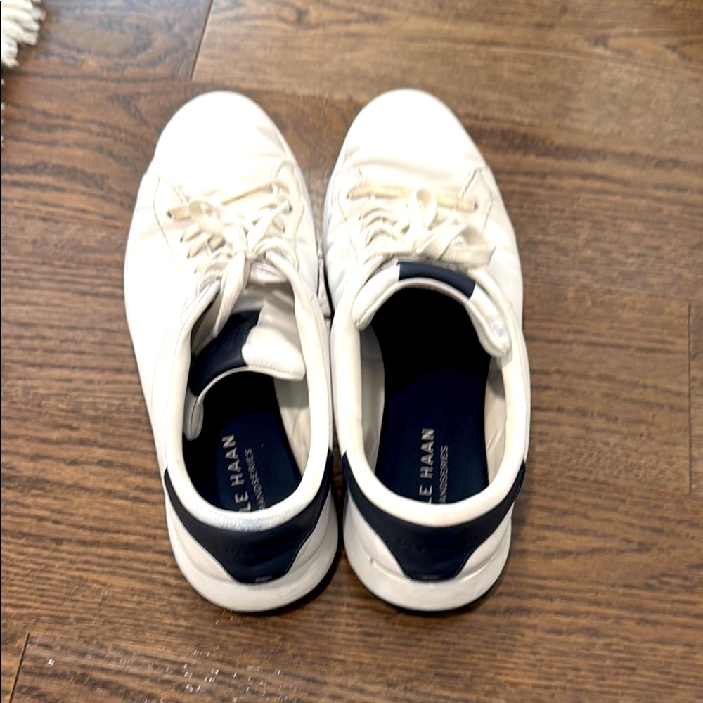 Cole Haan men’s White Classic Low-Top Sneakers - Picture 3 of 5